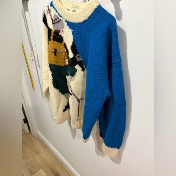 90s Wind River Mountain Climber Patterned Knitted Jumper - Picture 3 of 6